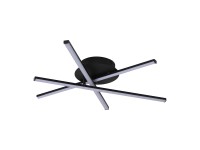 MiLAGRO Lampa sufitowa LED STICK 12W 4000K 710lm 52x50 cm czarna