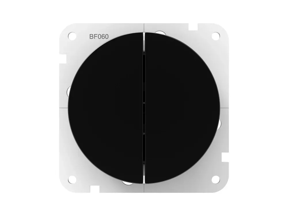 Lux Łącznik Malva podwójny czarny mat