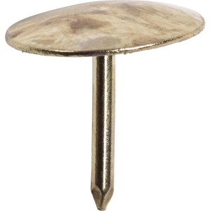 Zbliżenie na pojedynczy, złoty pinezka LUX. Idealny do mocowania notatek i plakatów.