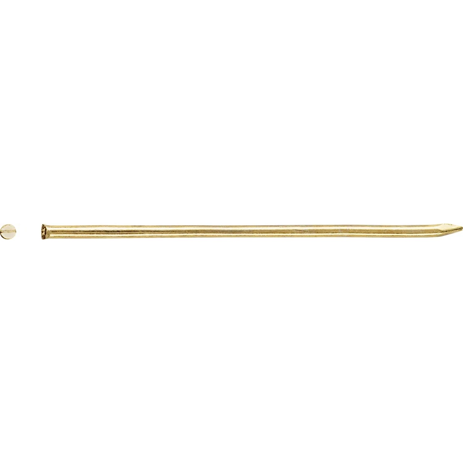 LUX-TOOLS Gwoździe bez łba Ø 0,9 x 26 mm mosiądz 100 szt