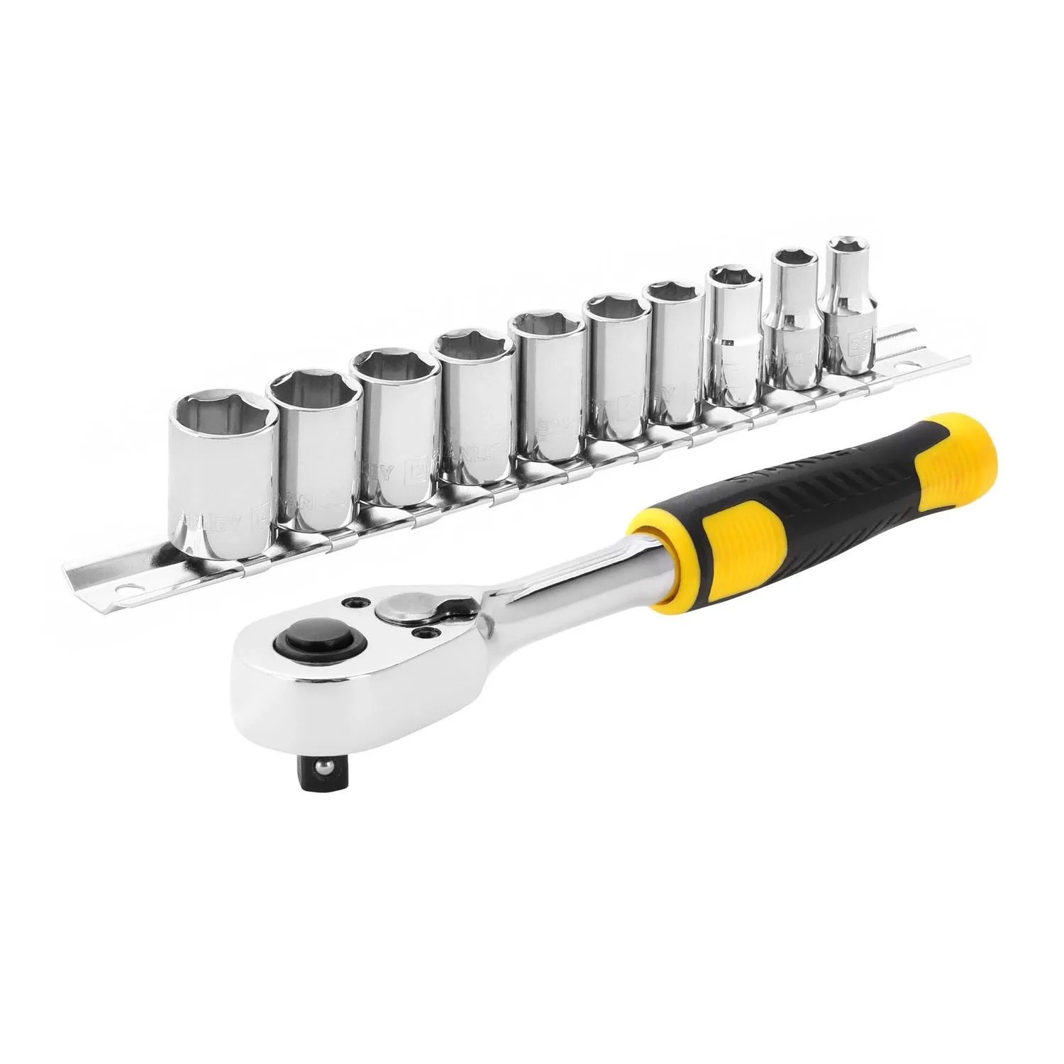 Stanley Zestaw grzechotka 1/4" + akcesoria - 11 cz.