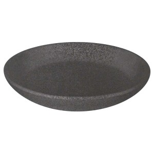 Czarna, okrągła podstawka t.b.t. pod doniczki i rośliny.