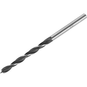 Wiertło do drewna LUX, średnica 4 mm, długość 75 mm, do precyzyjnego wiercenia w drewnie.