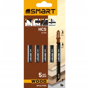 SMART365 Brzeszczot do wyrzynarki WOOD 8 TPI 100 mm - 5 szt.