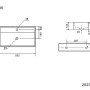 Umywalka nablatowa Dalia 55 biały połysk 55x31x12,5_4