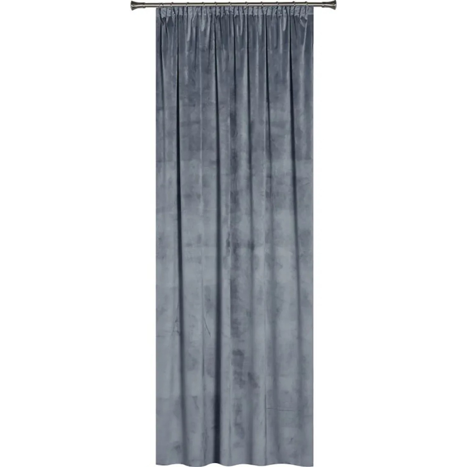 Zasłona VELUTTO na taśmie 140 cm x 260 cm szara