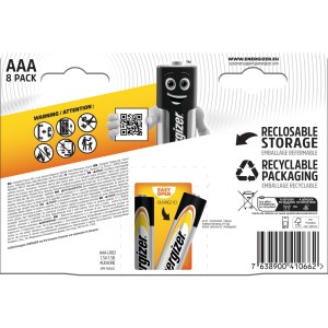 Baterie Energizer Alkaline Power AAA, 8 sztuk. Niezawodne zasilanie urządzeń codziennego użytku.