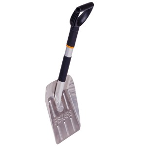 Łopata do śniegu Fiskars z uchwytem D, aluminiowa łopata do efektywnego odśnieżania.