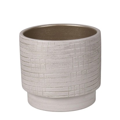 Osłonka Sintra białe złoto - 24 cm