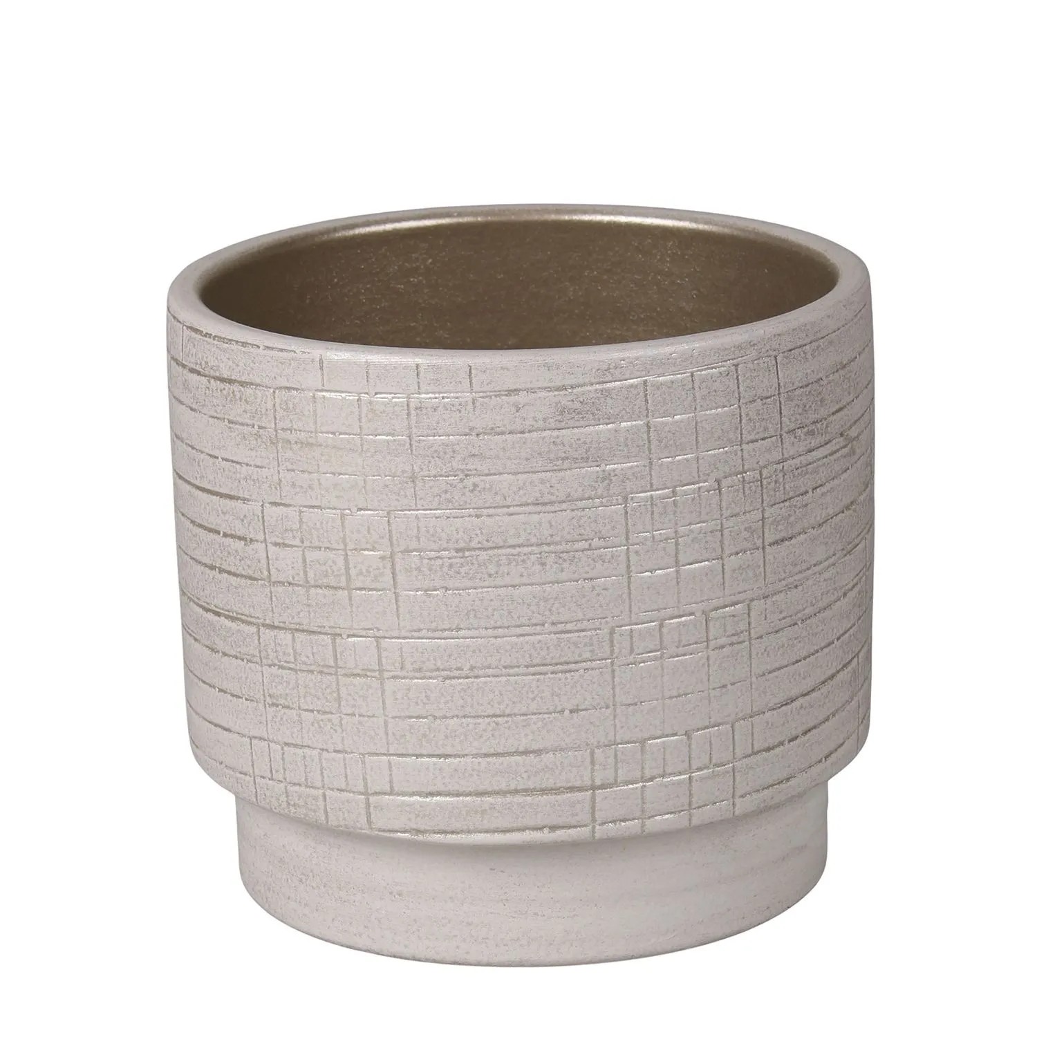 Osłonka Sintra białe złoto - 24 cm