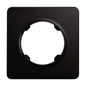 Czarna ramka t.b.t. do włączników i gniazdek.