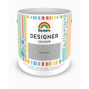 Puszka z farbą do ścian Beckers Designer Colour Stony Grey.