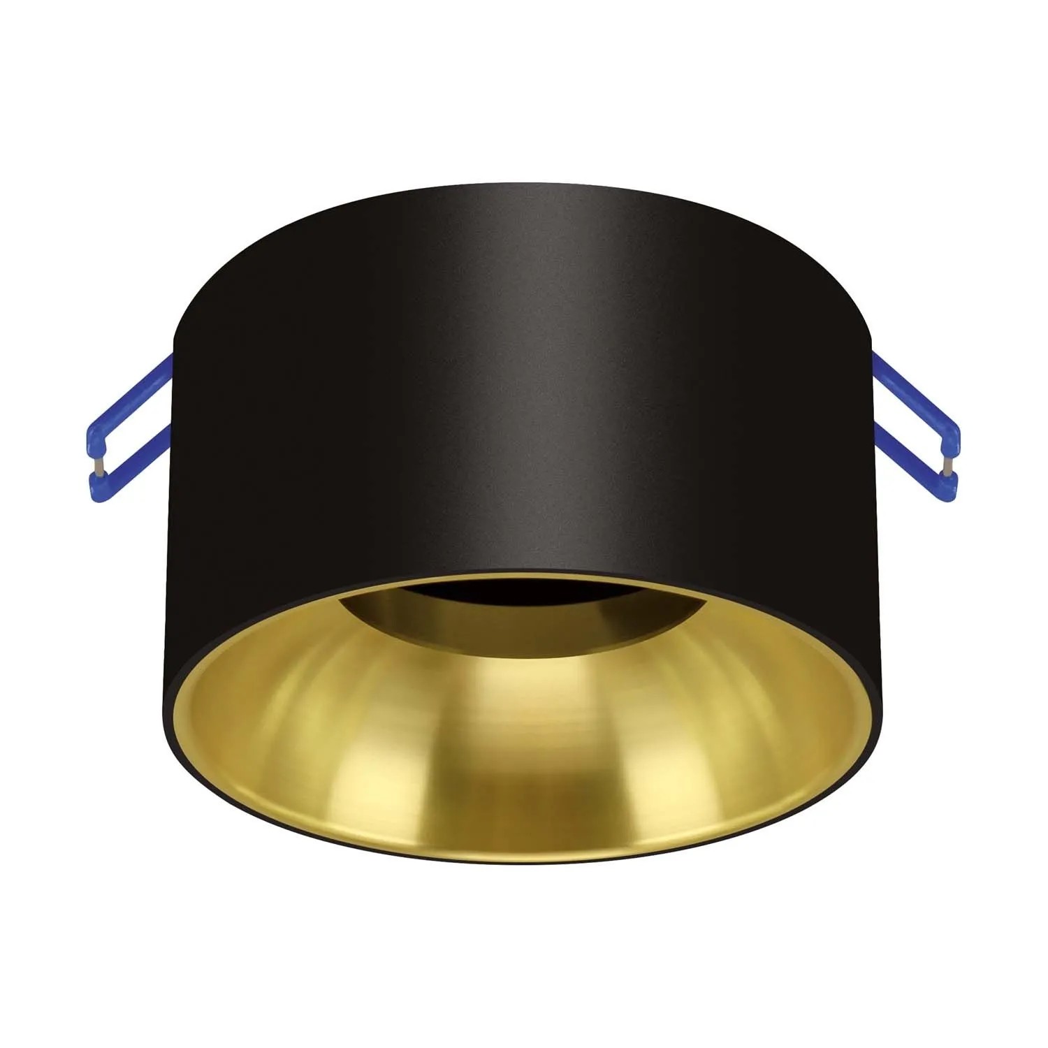 Struhm Lampa podtynkowa PANAMA C 1xGU10/MR16 35W śr. 8,5cm czarna/złota