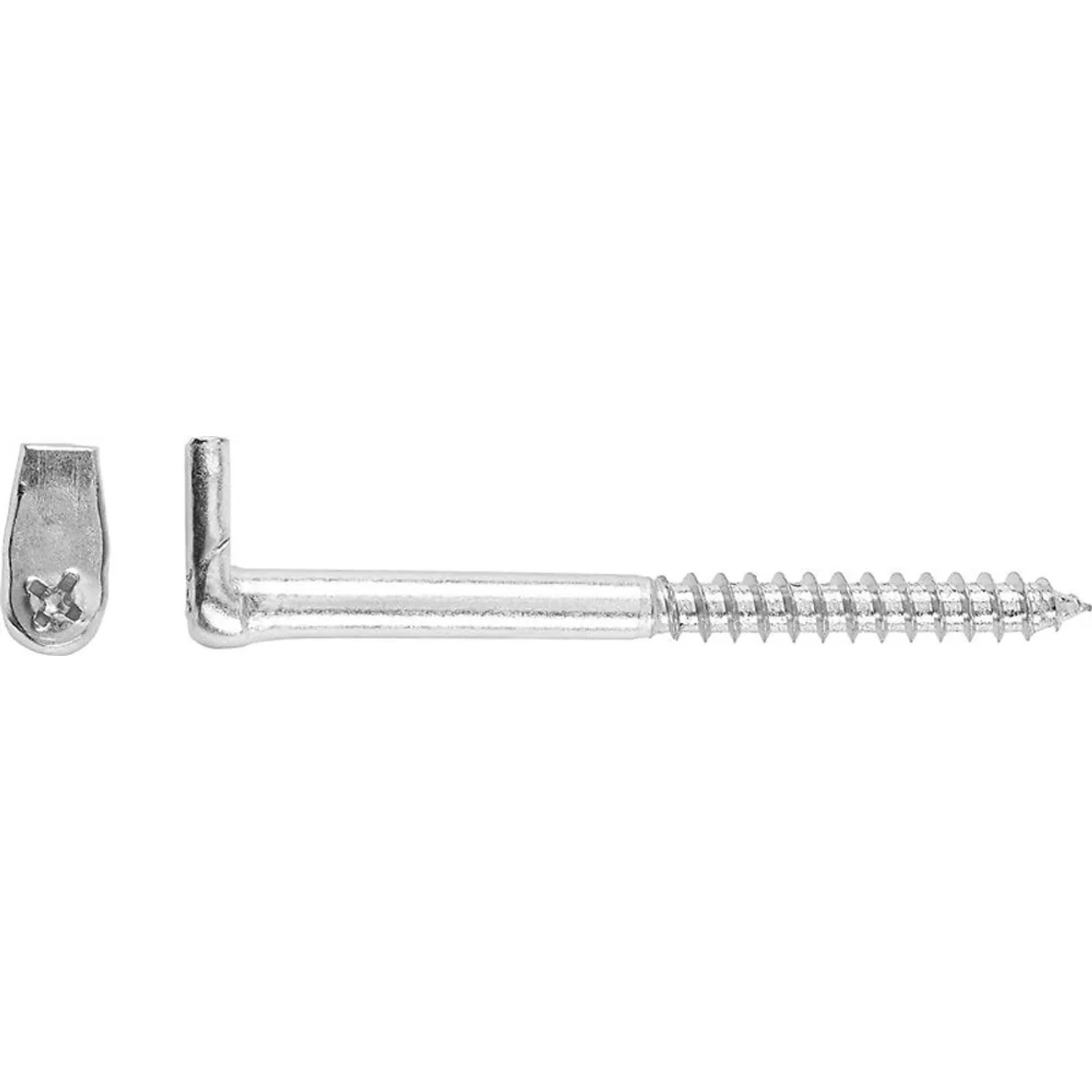 LUX-TOOLS Hak kątowy PZ ocynkowany 5,8x80mm 4szt.