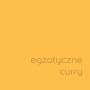 Próbka koloru farby ściennej t.b.t. w odcieniu curry. Kolorowe farby do ścian.