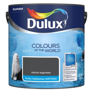 Farba Dulux 'Nocna Wyprawa', ciemna farba do ścian wewnętrznych.
