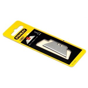 Ostrza trapezowe Stanley 1991, 5 sztuk, w żółtym blistrze.