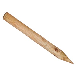 Drewniany słupek, palisada, naturalny, zaostrzony do obrzeży rabat i trawników