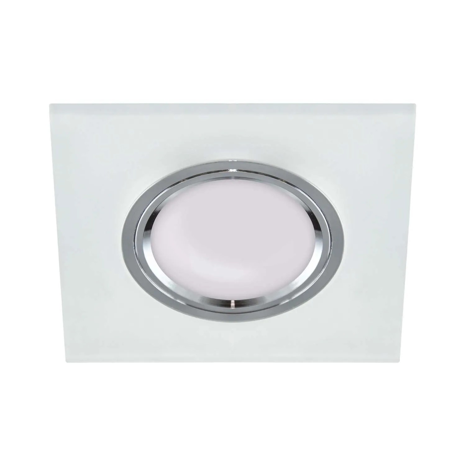 Struhm Lampa podtynkowa SELENA D 1xGU10/MR16 35W 9x9cm mrożone szkło