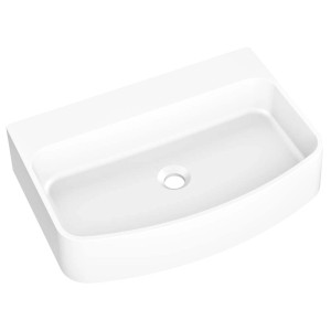 Biała umywalka nablatowa t.b.t. do łazienki i WC