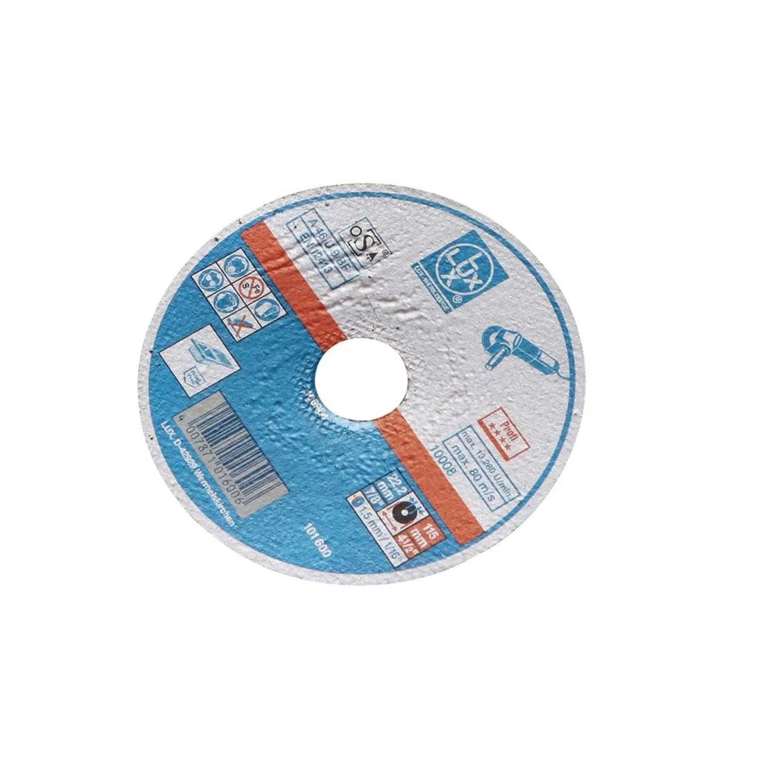LUX-TOOLS Tarcza do cięcia inoxu ekstra cienka 115 mm x 1 mm