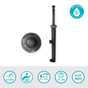 Zraszacz wynurzalny Gardena MD40/300 do trawników do 40 m², część systemu zraszania.