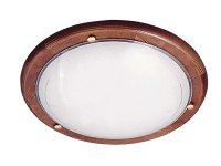 Rabalux Plafon UFO 1xE27 60W śr. 30 cm ciemne drewno