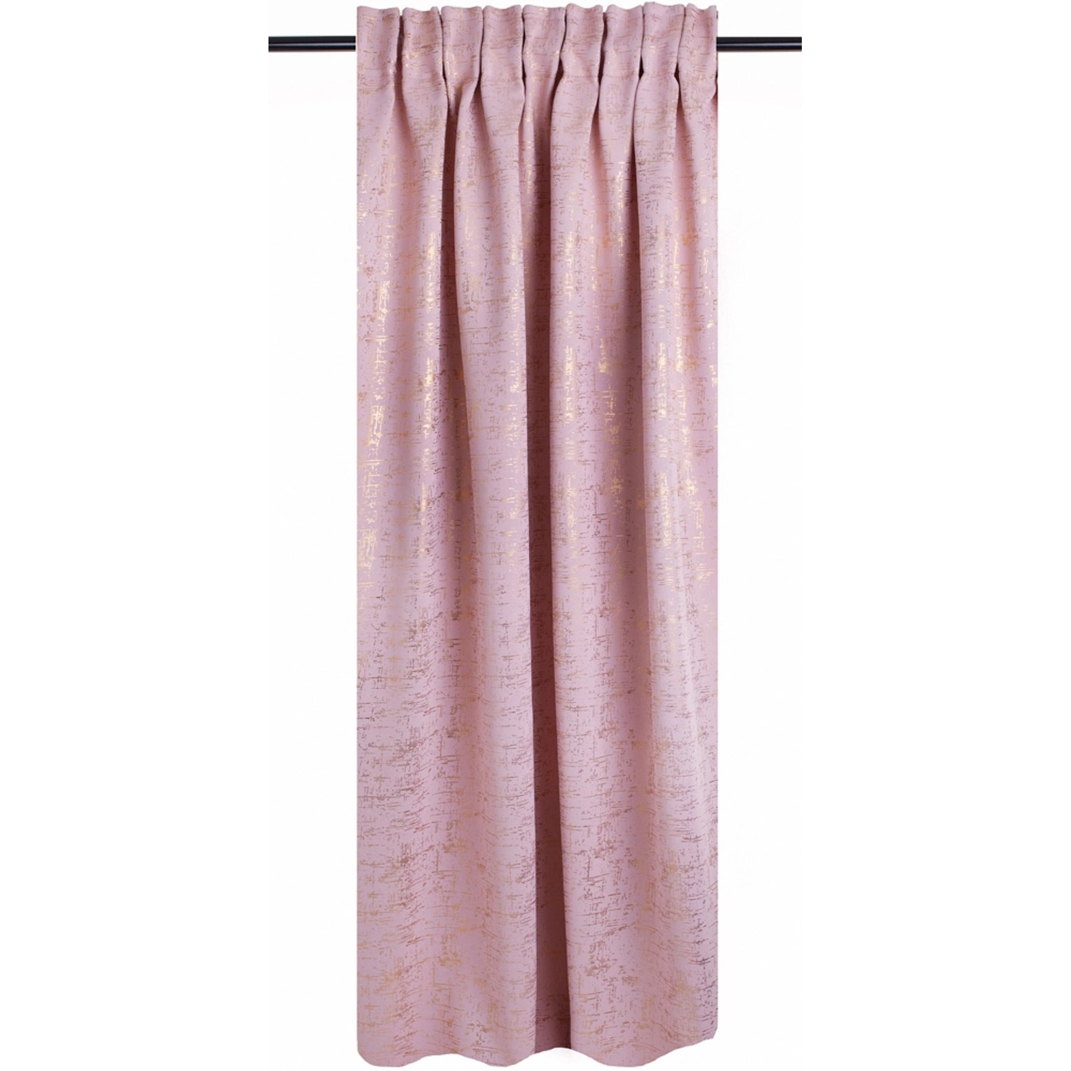 Zasłona SO CHIC na taśmie 140 cm x 270 cm różowa