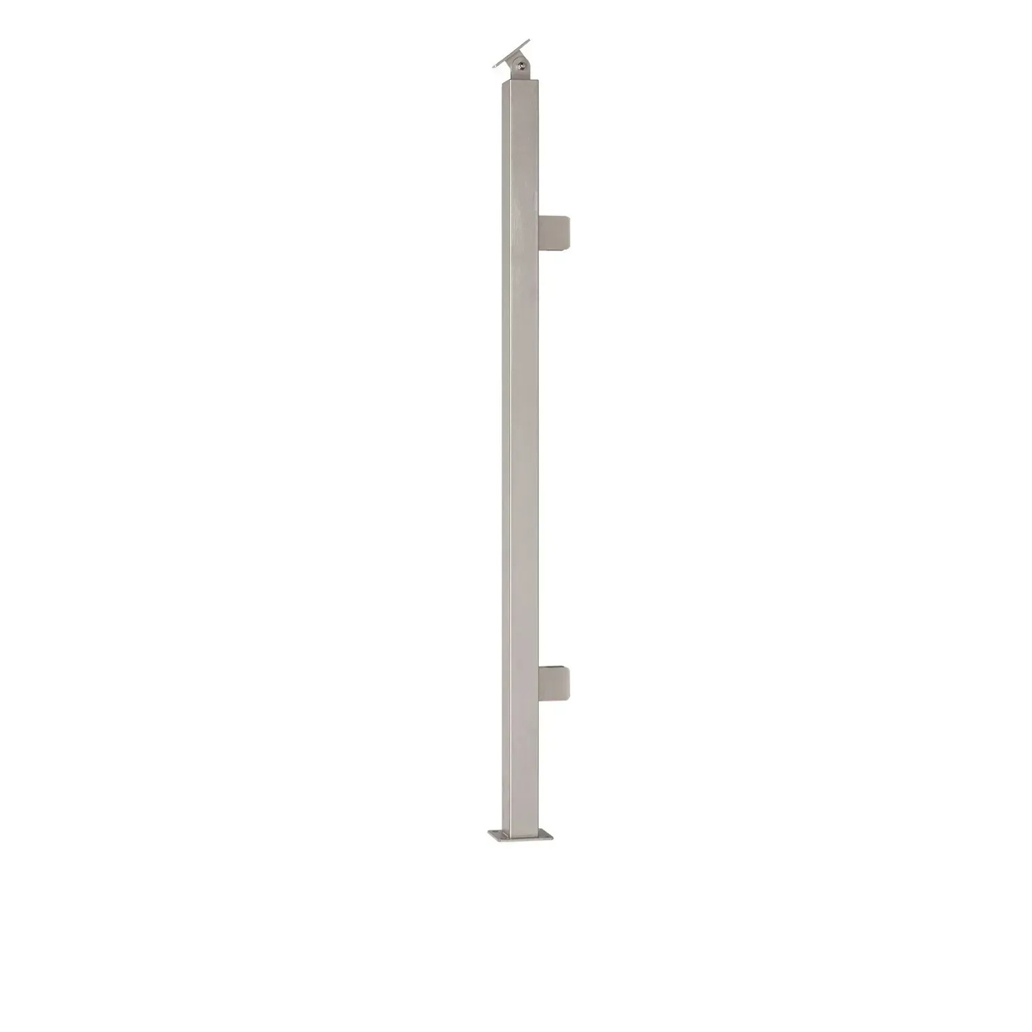 Kornik Słupek płaski poziomy do szyby L/P nierdzewny inox 1000 mm