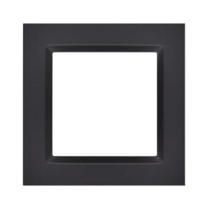 Czarna ramka t.b.t., kwadratowa, do zdjęć i obrazów.