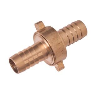 Mosiężny łącznik do węża do pomp i instalacji wodnych.