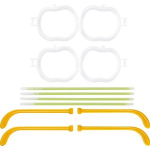Świetliki GLOW STICKS 2 x okulary jabłka zielone
