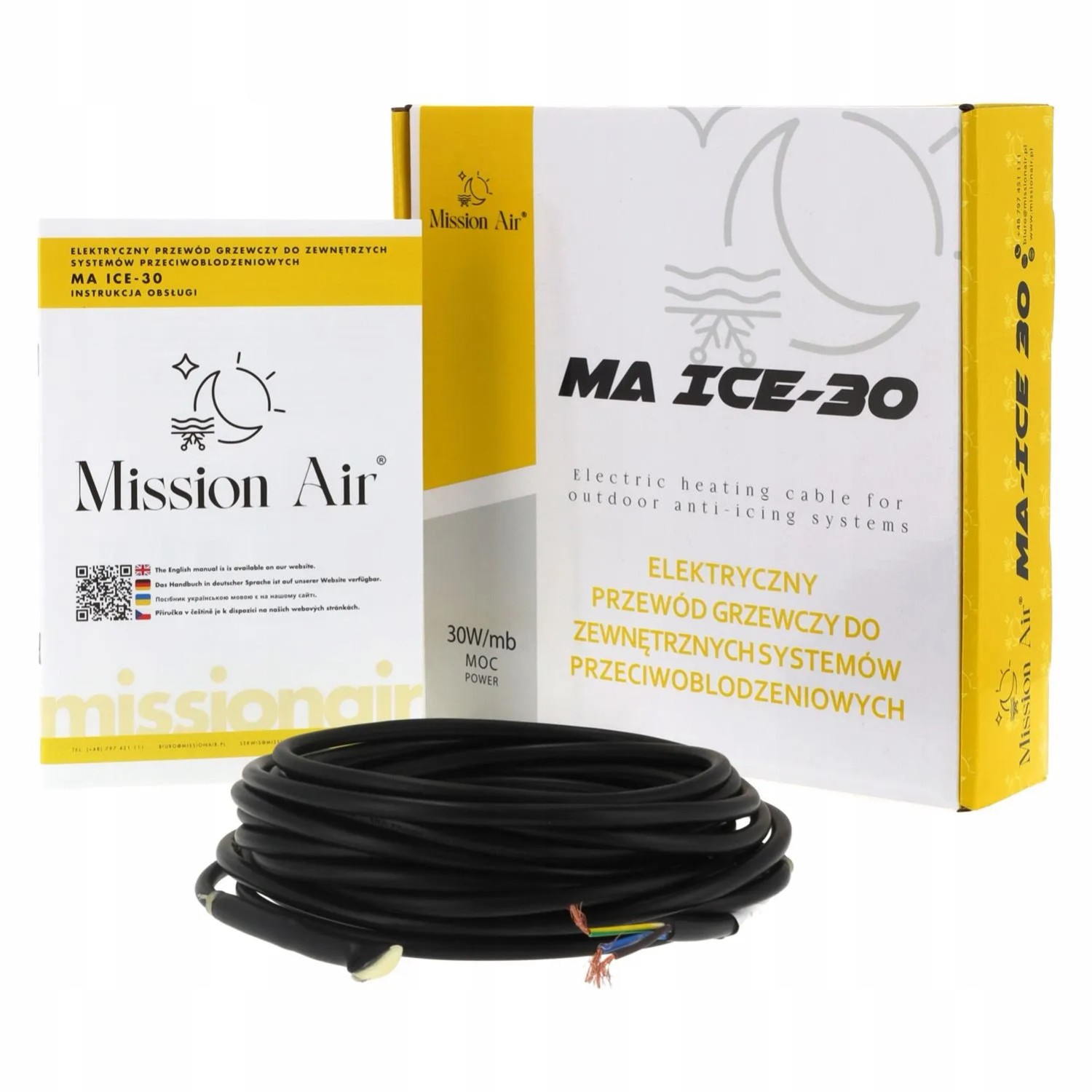 Mission Air Przewód grzejny ICE-30 W/M 6M