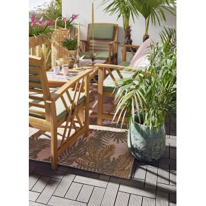 Roślina ozdobna w teksturowanej, turkusowej doniczce. Kategoria: Doniczki na kwiaty.