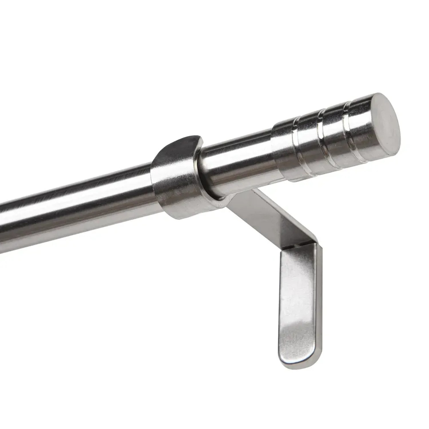 Karnisz VERDI pojedynczy 19 mm efekt stali 160 cm