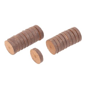 t.b.t. Tabletki do rozsady do artykułów ogrodniczych, brązowe, okrągłe.