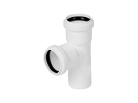 Tycner Trójnik kanalizacyjny 50/50/67 biały