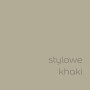 Próbka koloru farby ściennej t.b.t. w kolorze khaki. Kolorowe farby do ścian.