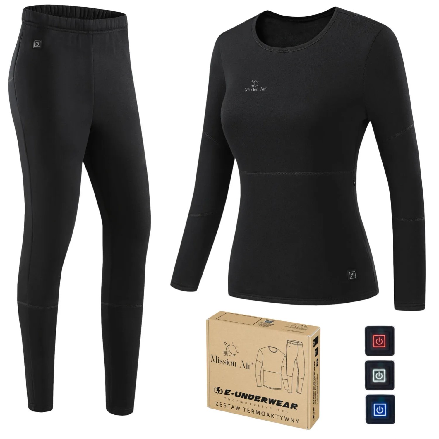 Mission Air Bielizna damska podgrzewana E-UNDERWEAR roz. S (bez powerbanku)