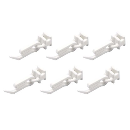 Ślizg z agrafką biały 10 sztuk