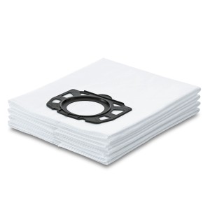 Zestaw filtrów flisowych Kärcher, 4 sztuki, do odkurzaczy uniwersalnych. Odporne na rozerwanie worki do odkurzacza o wysokiej retencji pyłu.