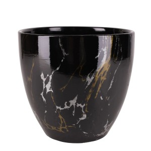 Osłonka Gaja czarny marmur M - 20,5 cm