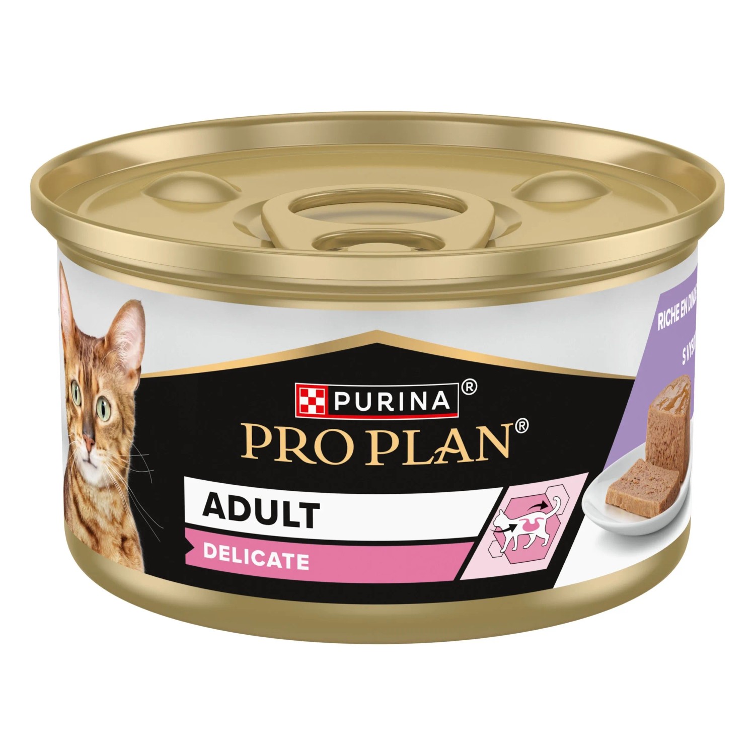 Purina Pro Plan Adult Delicate Mokra karma dla kotów, mus bogaty w indyka 85 g