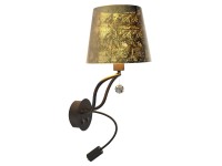 Candellux Kinkiet SARIA 40+8W 3000K 400lm czarno-złoty