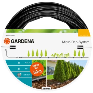 Gardena Micro-Drip-System Start Set Rzędy roślin L 50 m do nawadniania ogrodu.
