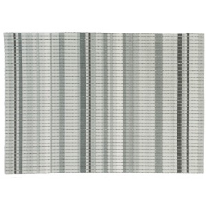 t.b.t. dywanik łazienkowy w paski w odcieniach szarości i bieli.