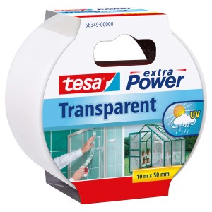 Tesa extra Power Transparentna taśma klejąca, 10m x 50mm, wszechstronne zastosowanie.