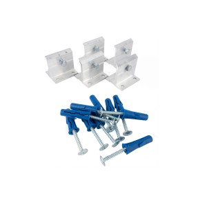 t.b.t. Zestaw: Metalowe wsporniki i niebieskie kołki ze śrubami do Prowadnice.