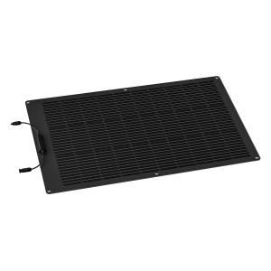 Czarny, elastyczny panel słoneczny Ecoflow 100 W do systemów fotowoltaicznych.