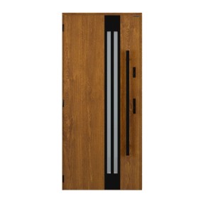 Wiśniowski Drzwi zewnętrzne Tornado STOPS pochwyt Złoty Dąb 80L